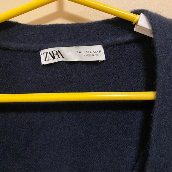 ZARA Navy Blue Sweater & Mini Tank Top Set - Picture 5 of 6
